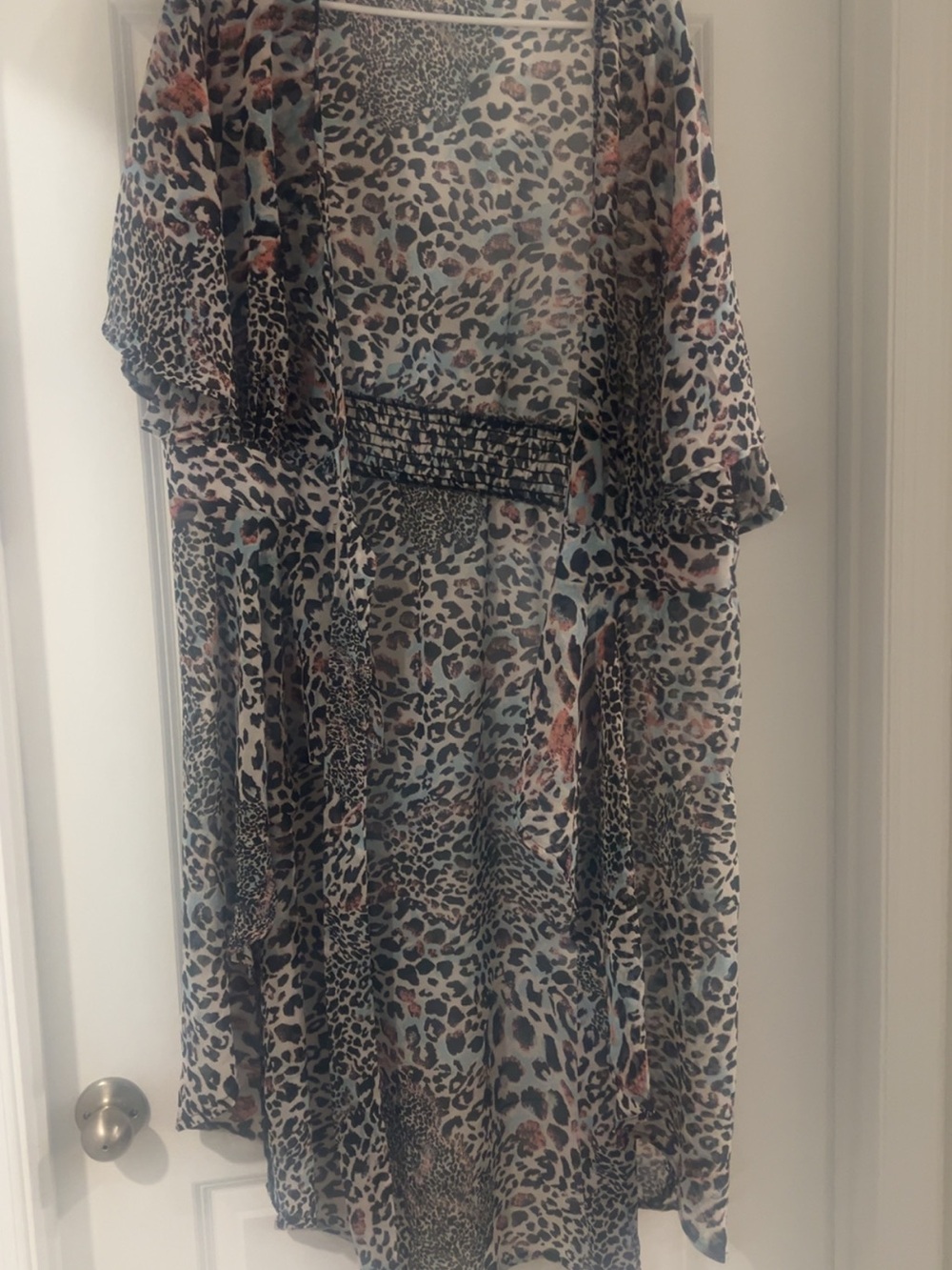 Live 4 Truth Sheer Leopard Midi Dress in Multi-Color